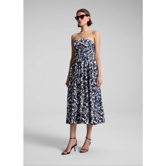 A.L.C Tate Strapless Midi Dress US 2 - Picture 2 of 7